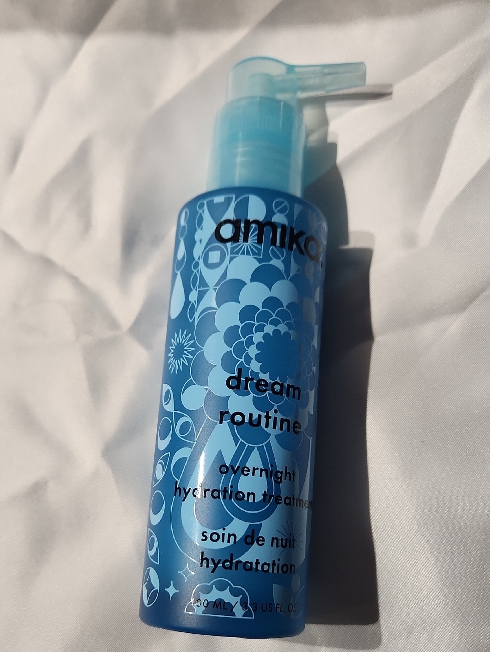 amika Dream Routine Overnight Hydration Treatment - Light Blue Bottle